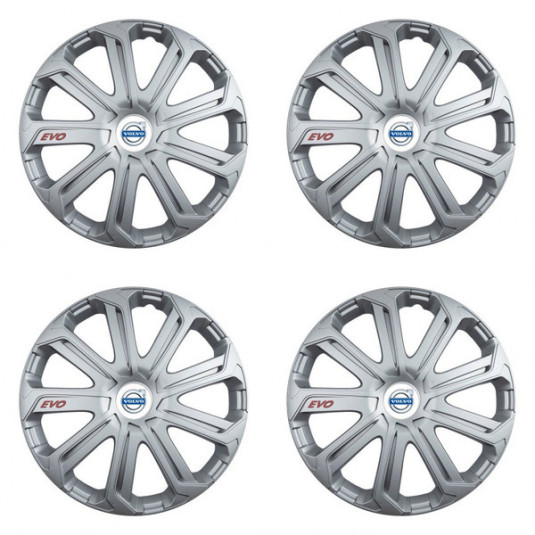 Колпачки за Volvo (бели) 16 Evo silver