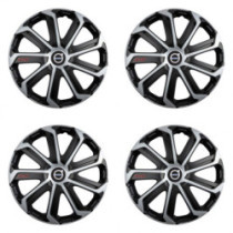 Капачки за Volvo (черни) 15 Evo black&silver