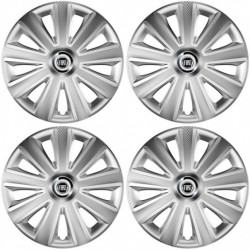 Тасове за Fiat (черни) 14 Aviator carbon RC silver