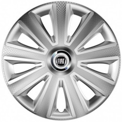 Тасове за Fiat (черни) 14 Aviator carbon RC silver