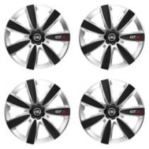 Капачки за Fiat (черен) 14 GTX CARBON silver/black