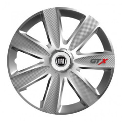 Капачки за Fiat (черен) 14 GTX CARBON silver