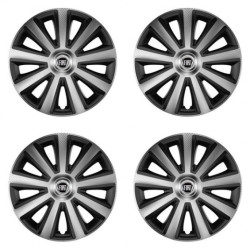 Капаци за Fiat (черни) 15 Aviator carbon silver&black