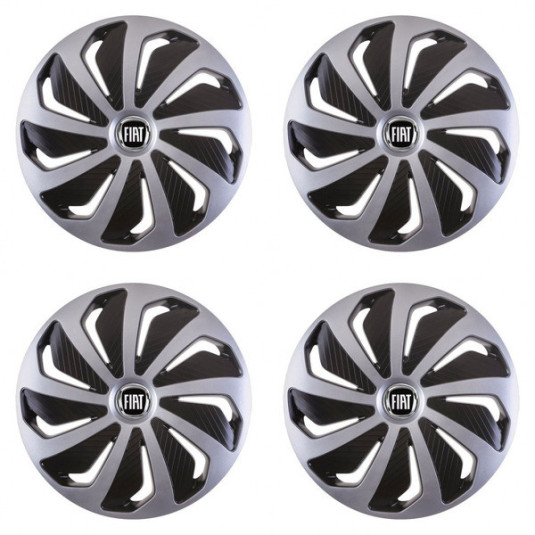 Капачки за Fiat (черни) 16 WIND SB