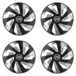 Халки за Fiat (черна) 16 Vector RC black and silver