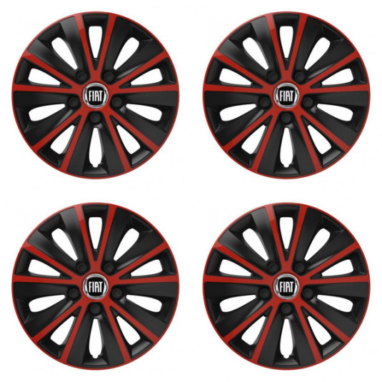 Капаци за Fiat (черни) 16 RAPIDE red and black