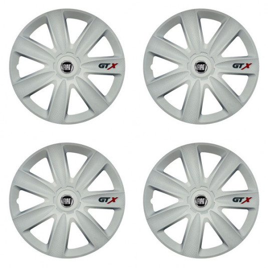 Тасове pre Fiat (черен) 17 GTX carbon white