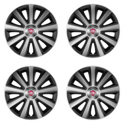 Капаци за Fiat (червени) 14 Aviator carbon silver&black