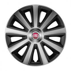 Капаци за Fiat (червени) 14 Aviator carbon silver&black