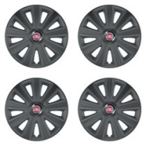 Колелни капаци за Fiat (червени) 14 Aviator carbon RC графит