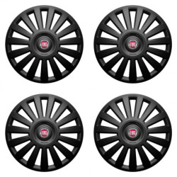 Капачки за Fiat (червени) 15 Luxury black