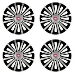 Капачки за Fiat (червени) 15 TREND silver and black