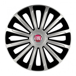 Капачки за Fiat (червени) 15 TREND silver and black