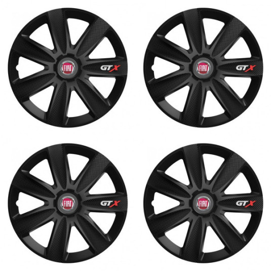 Тасове за Fiat (червени) 15 GTX CARBON black