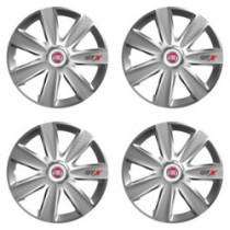 Капачки за Fiat (червени) 15 GTX CARBON silver