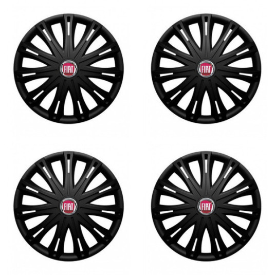 Тасове за Fiat (червени) 15 SPARK BLACK