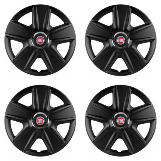 Капачки за Fiat (червени) 15 ESPRIT RC BLACK