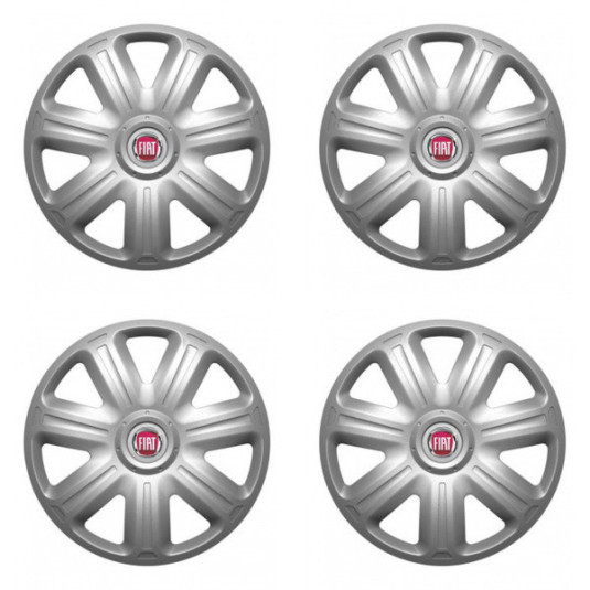 Капачки за Fiat (червени) 15 COMFORT