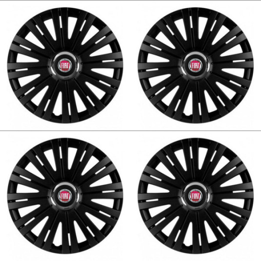 Капаци за Fiat (червени) 15 ACTIVE RC BLACK