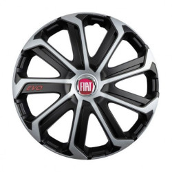 Капачки за Fiat (червени) 16 Evo black&silver