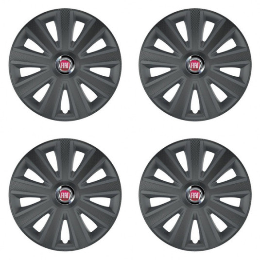 Капачки за Fiat (червени) 16 Aviator carbon RC16 графит