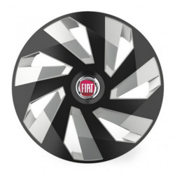 Капачки за Fiat (червени) 16 Vector RC black and silver