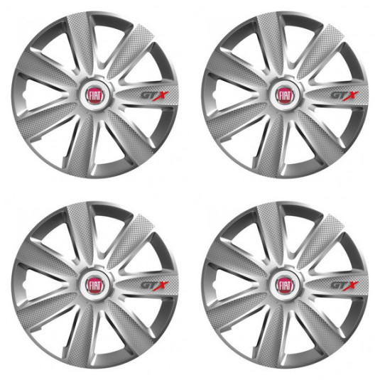 Капаци за Fiat (червени) 16 GTX CARBON silver