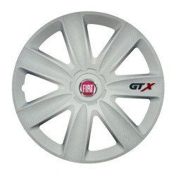 Тапи за джанти за Fiat (червени) 17 GTX carbon white