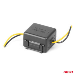 Шумоподавящ филтър за автомобил със стъклена предпазител 12V AMiO-04099