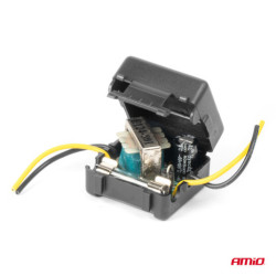 Шумоподавящ филтър за автомобил със стъклена предпазител 12V AMiO-04099