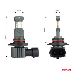 LED крушки за основното осветление Hybrid серия HB3 HIR1 H10 6000K Canbus 60W AMIO-04117