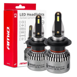 LED крушки за главното осветление K3 H7 12V 6000K canbus AMIO-03683
