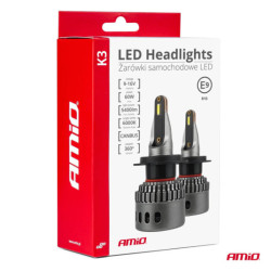 LED крушки за главното осветление K3 H7 12V 6000K canbus AMIO-03683