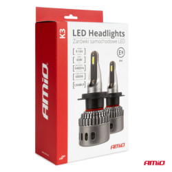 LED светлини за главното осветление K3 HB4 9006 12V 6000K canbus AMIO-03688