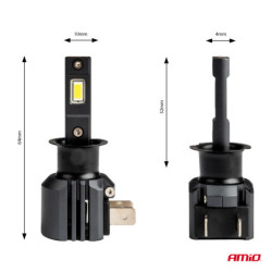 LED крушки X4-series AVIATOR H3 6500K макс 44W AMIO-03762