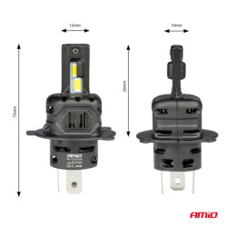 LED светлини X4-series AVIATOR H4/H19 6500K макс 44W AMIO-03763