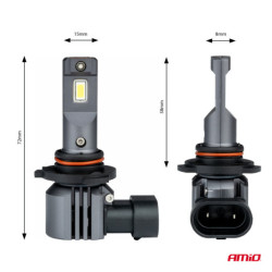 LED крушки X4-series AVIATOR HB3 9005 HIR1 9011 H10 6500K макс 44W AMIO-03766