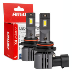 LED крушки X4-series AVIATOR HB4 9006 6500K макс 44W AMIO-03767