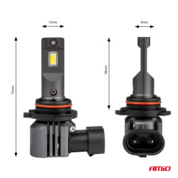 LED крушки X4-series AVIATOR HB4 9006 6500K макс 44W AMIO-03767