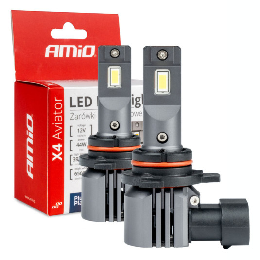 LED крушки X4-series AVIATOR HIR2 9012 6500K макс 44W AMIO-03768