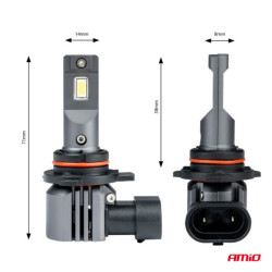 LED крушки X4-series AVIATOR HIR2 9012 6500K макс 44W AMIO-03768