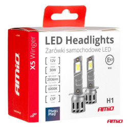 LED крушки X5-series WINGER H1 6000K макс. 30W AMIO-03943