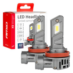 LED лампи X5-series WINGER H8 H9 H11 6000K макс 50W AMIO-03947