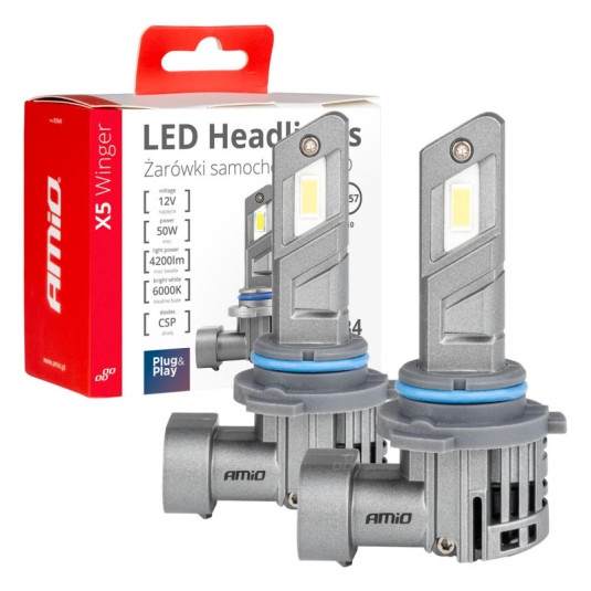 LED светлини X5-series WINGER HB4 6000K max 50W AMIO-03949