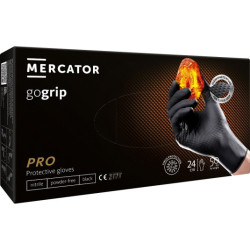 Нитрилни ръкавици GoGrip черни размер XXL, 50 бр.
