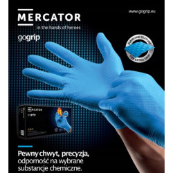 Нитрилни ръкавици GoGrip сини размер M, 50 бр.