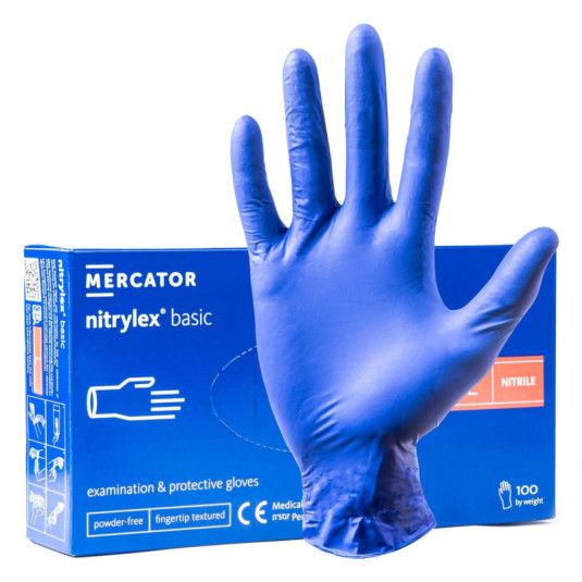 Нитрилни ръкавици Nitrylex Basic размер L, 100 бр.