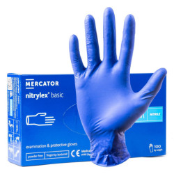 Нитрилни ръкавици Nitrylex Basic размер M, 100 бр.