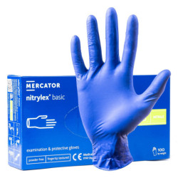 Нитрилни ръкавици Nitrylex Basic размер S, 100 бр.