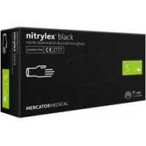 Нитрилни ръкавици Nitrylex Basic размер S, 100 бр. черни